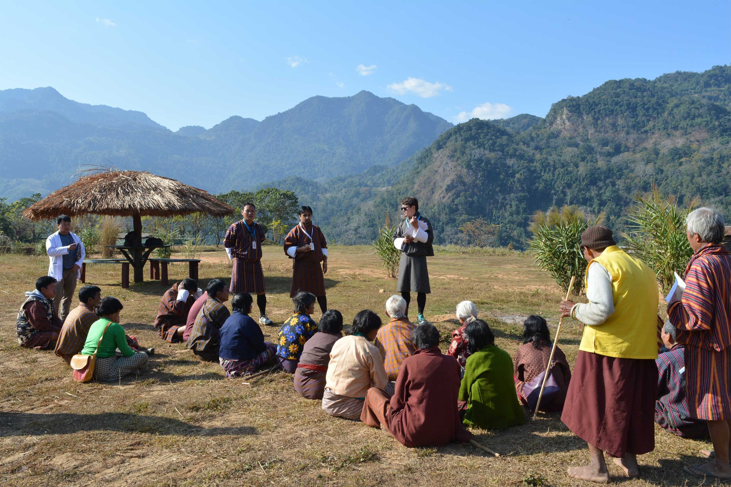 Collecting data through a community-based interview. BHUTAN © Indra P. Sharma CC BY-NC-SA 4.0