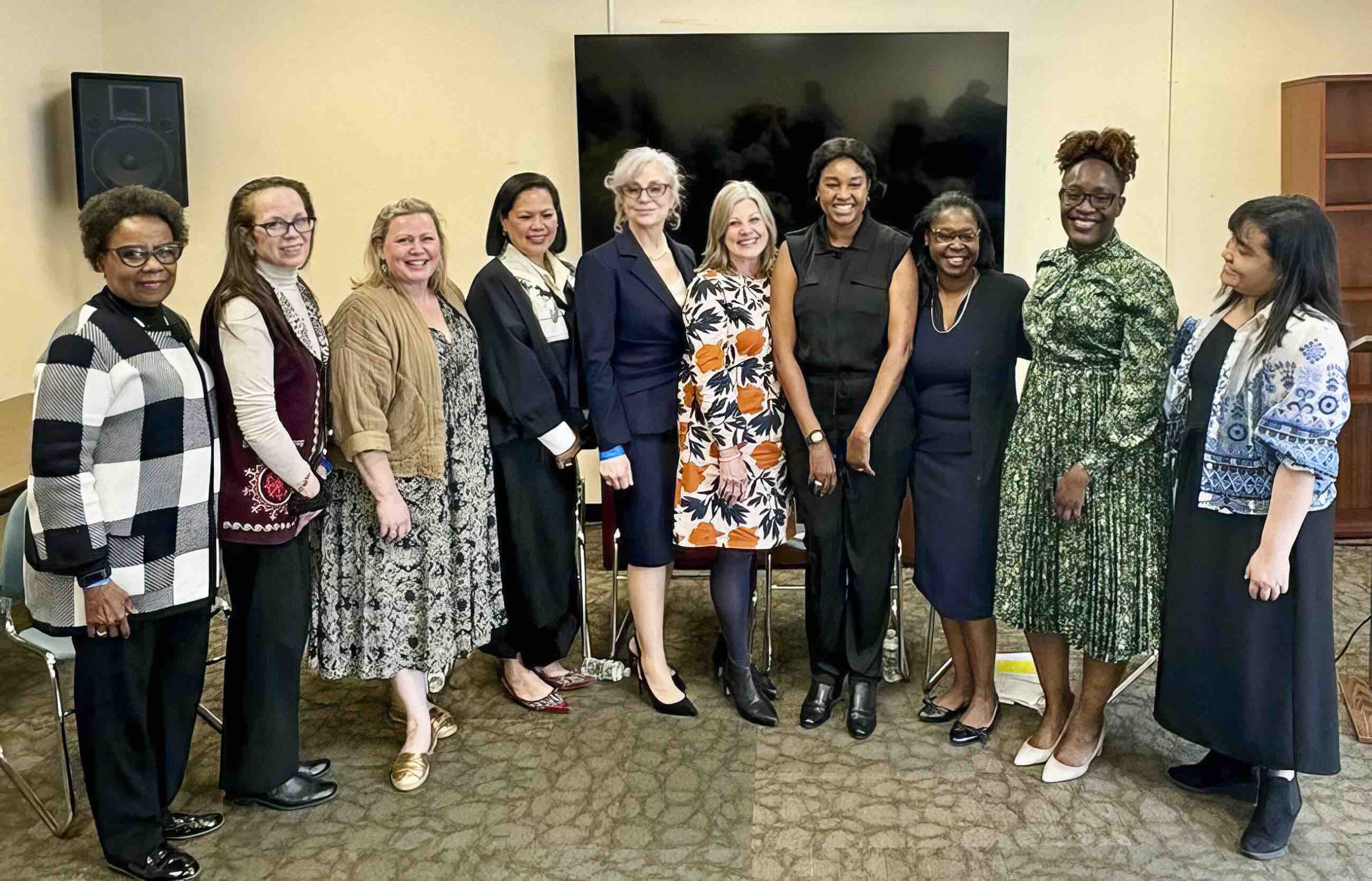 A panel of eye health leaders at a United Nations Commission for the Status of Women event in 2024, New York. USA (Photo: © LOUISA SYRETT CC BY-NC-SA 4.0)
